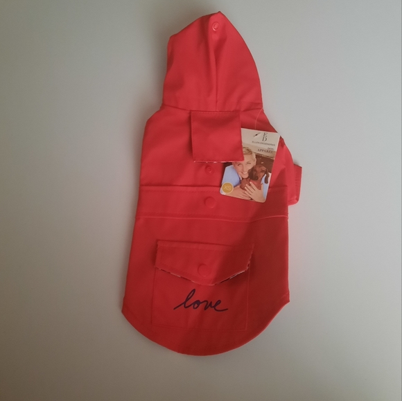 Ellen Degeneres Dog Apparel Rain Jacket - Picture 1 of 3